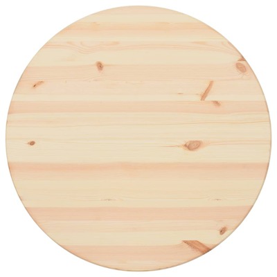 Table Top Natural Pinewood Round 25 mm 70 cm
