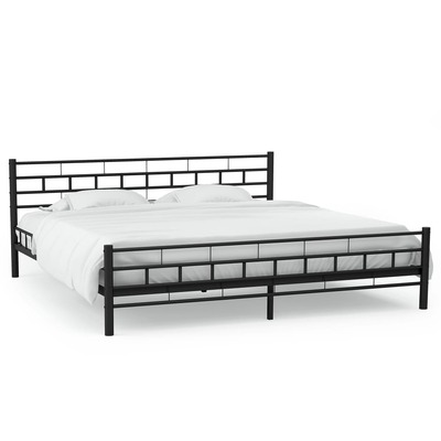 Bed Frame Black Metal