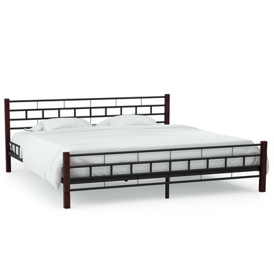 Bed Frame Black Metal-Steel