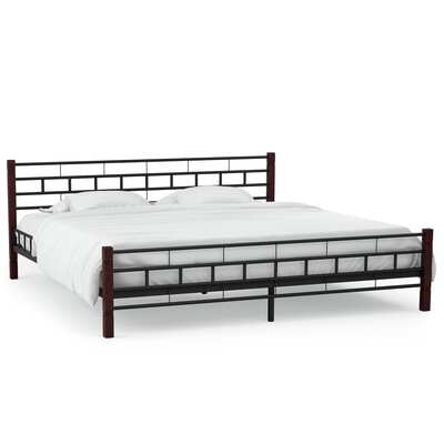 Bed Frame Black Metal, Steel