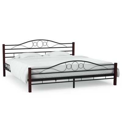 Bed Frame Black Metal 