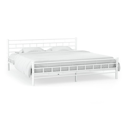 Bed Frame Metal, White
