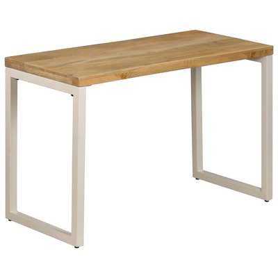 Dining Table  Solid Mango Wood and Steel