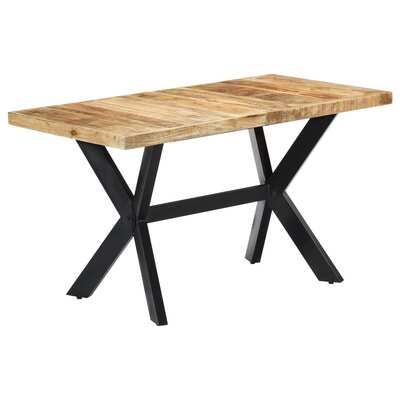 Dining Table durable  Solid Rough Mango Wood