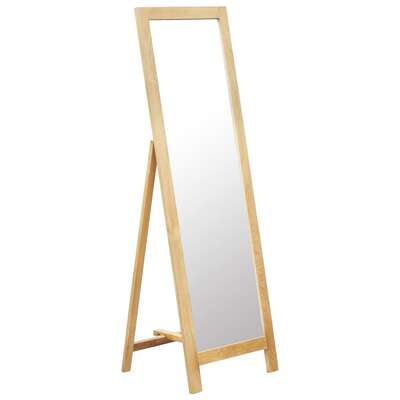 Freestanding Mirror Solid Oak Wood
