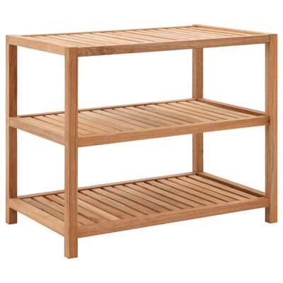 Bathroom Shelf Solid Walnut Wood 
