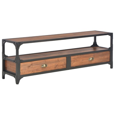 TV Cabinet with 2 Drawers pine wood