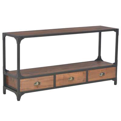 TV Cabinet with 3 Drawers solid pine wood