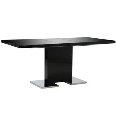 Etendable Dining Table High Gloss Black