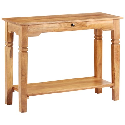 Console End Table Solid Acacia Wood