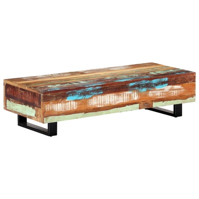 Coffee Table  Solid Reclaimed Wood and Steel