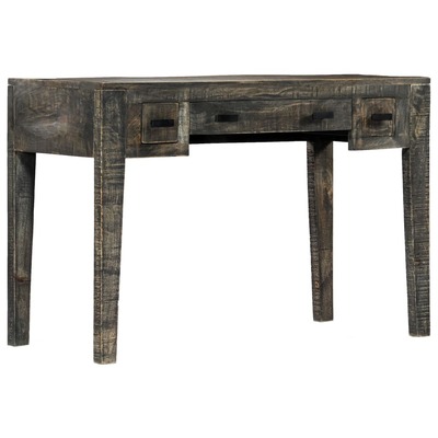 Desk Black Solid Mango Wood