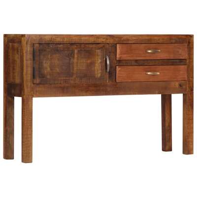 Sideboard 2 Drawers Storage Solid Mango Wood