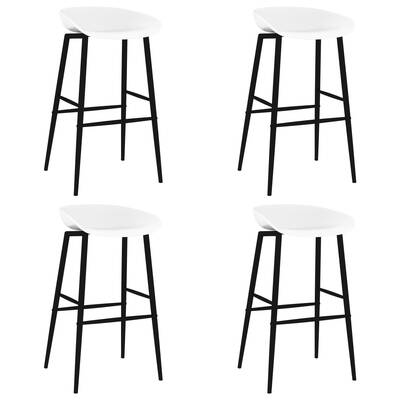 Bar Chairs 4 pcs White