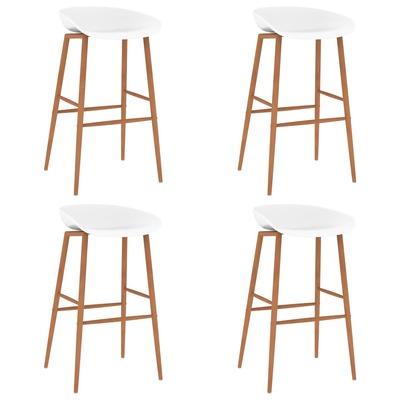 Bar Chairs 4 pcs White