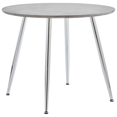 Dining Table Concrete and Silver MDF
