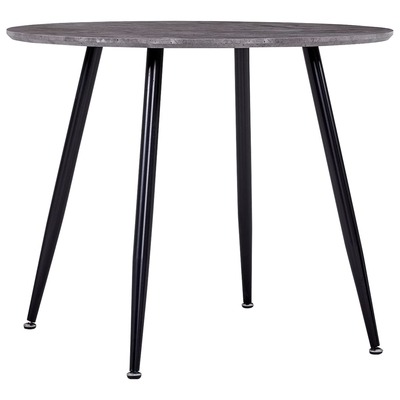 Dining Table Concrete and Black MDF