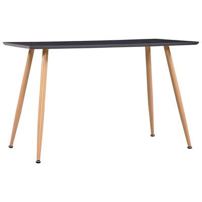 Dining Table Grey & Oak MDF