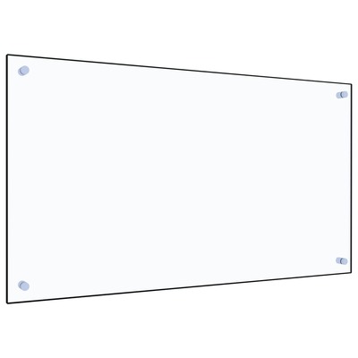 Kitchen Backsplash Transparent Tempered Glass