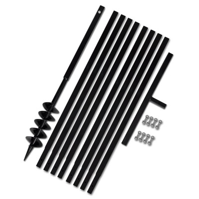 Ground Drill with Handle 100 mm with Etension Tube 9 m Steel