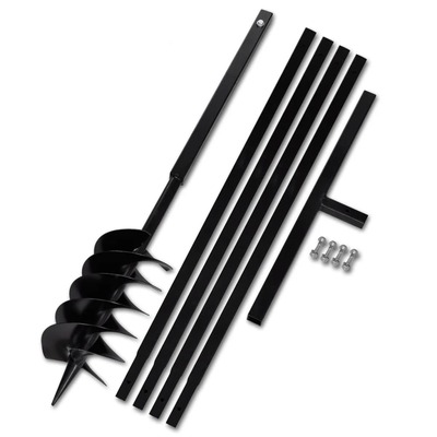 Ground Drill with Handle 150 mm with Etension Tube 5 m Steel