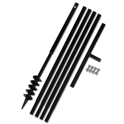 Ground Drill with Handle 80 mm with Etension Tube 5 m Steel