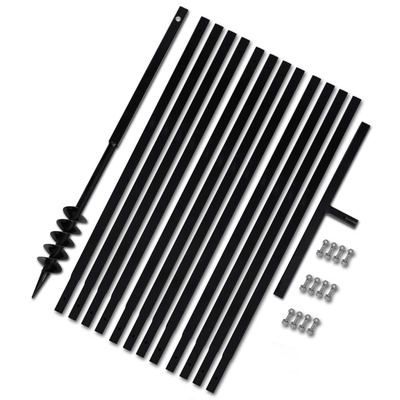 Ground Drill with Handle 80 mm with Etension Tube 13 m Steel