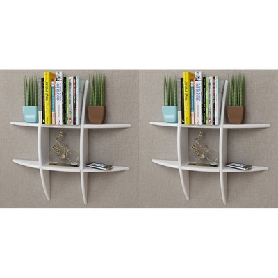 Wall Shelves 2 pcs White
