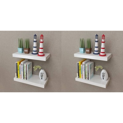 Wall Shelves 4 pcs White 40 cm