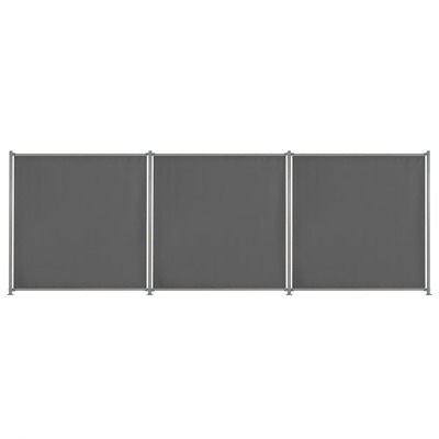 Fence Panel 3 pcs Fabric  Anthracite