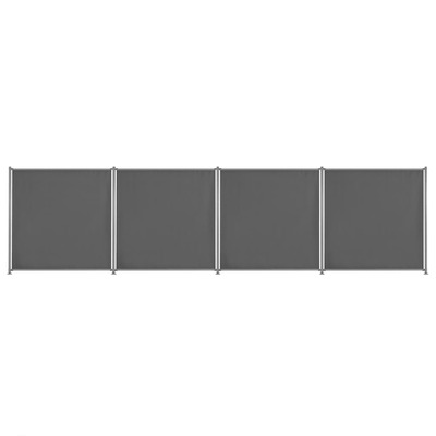 Fence Panel 4 pcs Fabric Anthracite