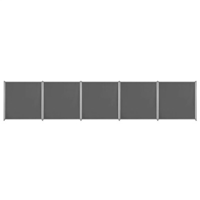 Fence Panel 5 pcs Fabric Anthracite