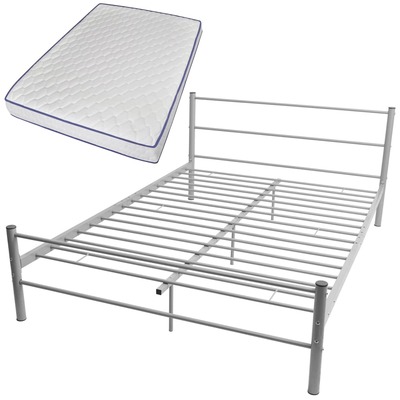 Bed Frame with Memory Foam Mattress Double Size