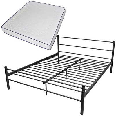 Bed Frame with Memory Foam Mattress King Size