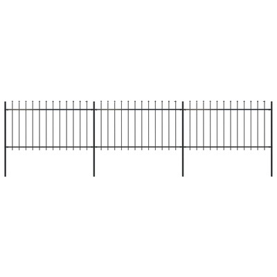 Garden Home Fence with Spear Top Steel