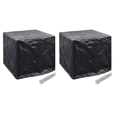 Garden Water Tank Covers 2 pcs 8 Eyelets