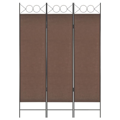 3-Panel Room Divider -Brown