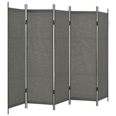 5-Panel Room Divider Anthtracite
