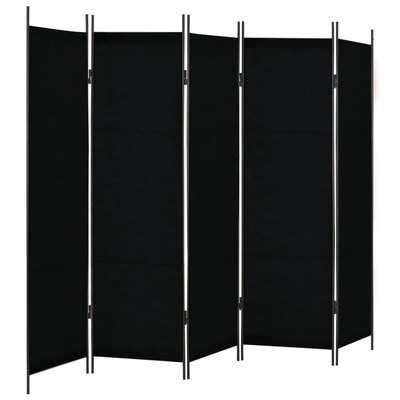 5-Panel Room Divider ,Black