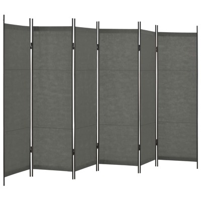 6-Panel Room Divider Anthtracite