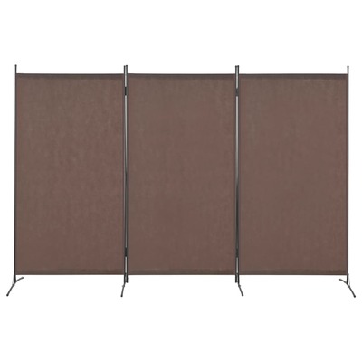 280268 3-Panel Room Divider Brown