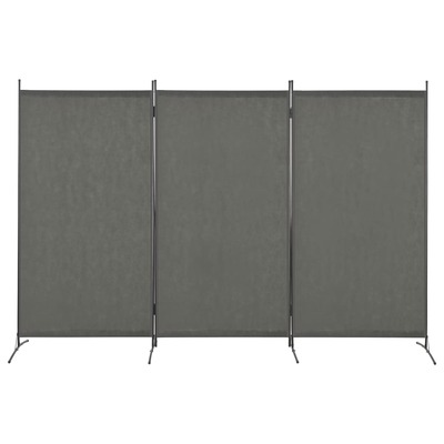 280269 3-Panel Room Divider Anthracite