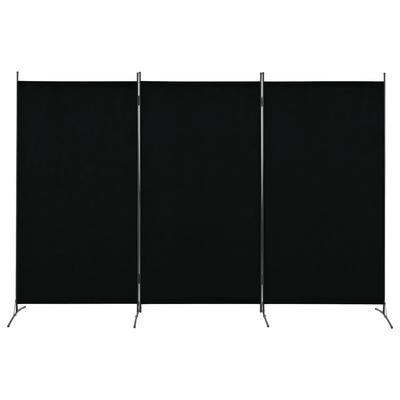 280270 3-Panel Room Divider Black