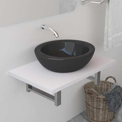 Bathroom Wall Shelf for Basin White