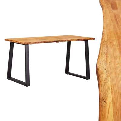 Dining Table Natural 140x80x75 cm Solid Oak Wood