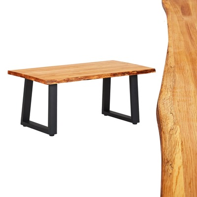 Coffee Table 100x60x45 cm Solid Oak Wood