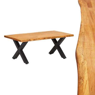 Coffee Table 100x60x45 cm Solid Oak Wood