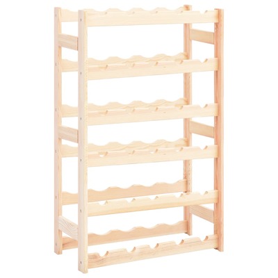 Wine Rack for 30 Bottles Solid Wood Pine