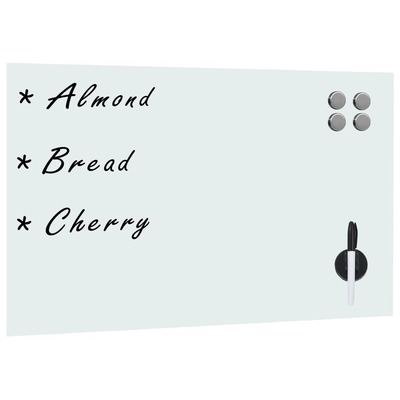 Wall Mounted Magnetic Whiteboard Glass