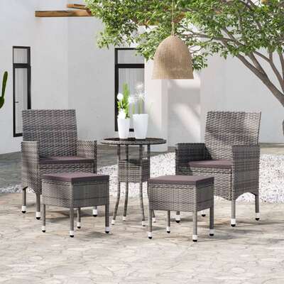 Functional 5 Piece Garden Lounge Set Patio Setup Patio Relax 